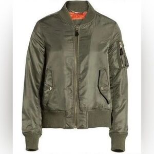 STEVE MADDEN Olive Bomber Jacket